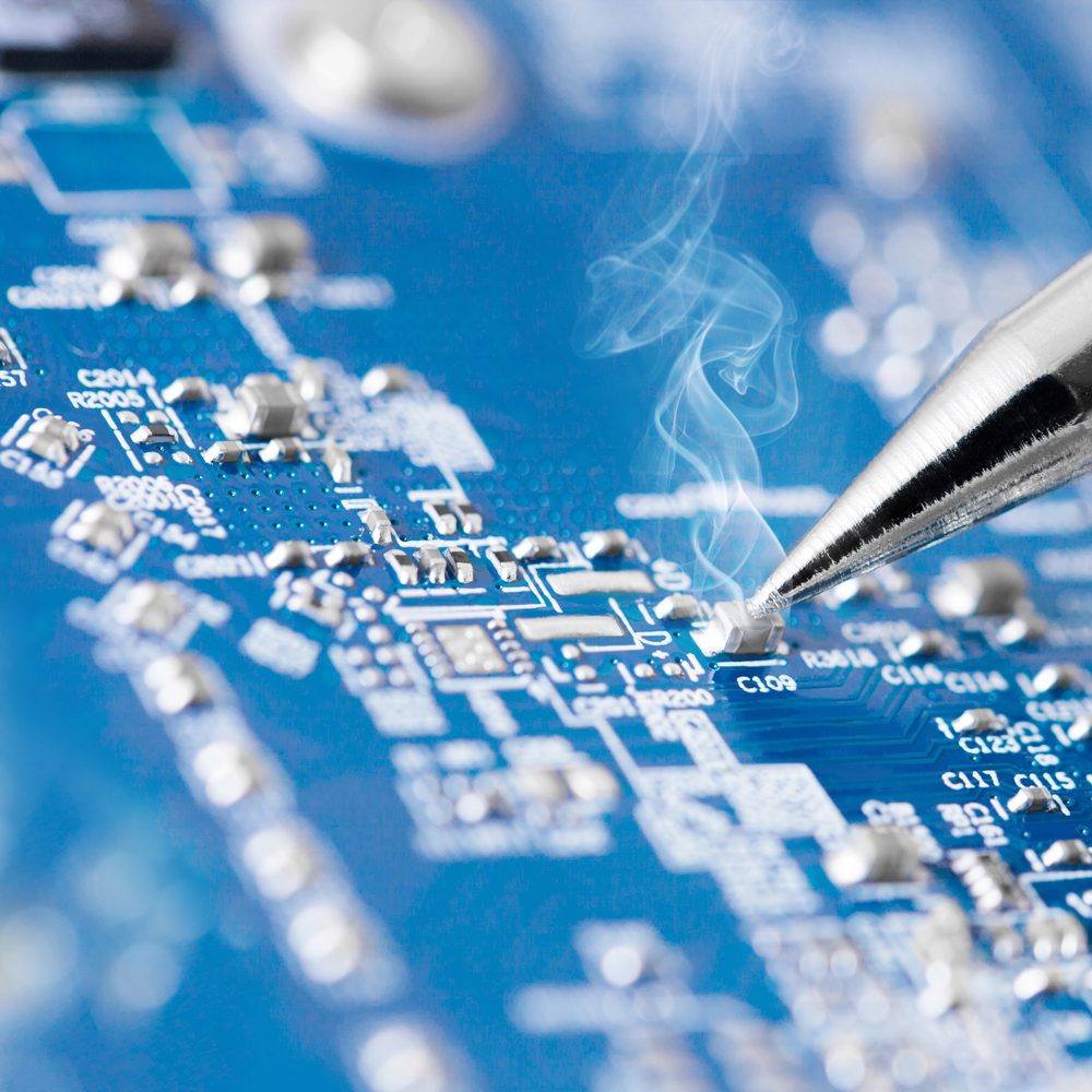 Repair technician at work